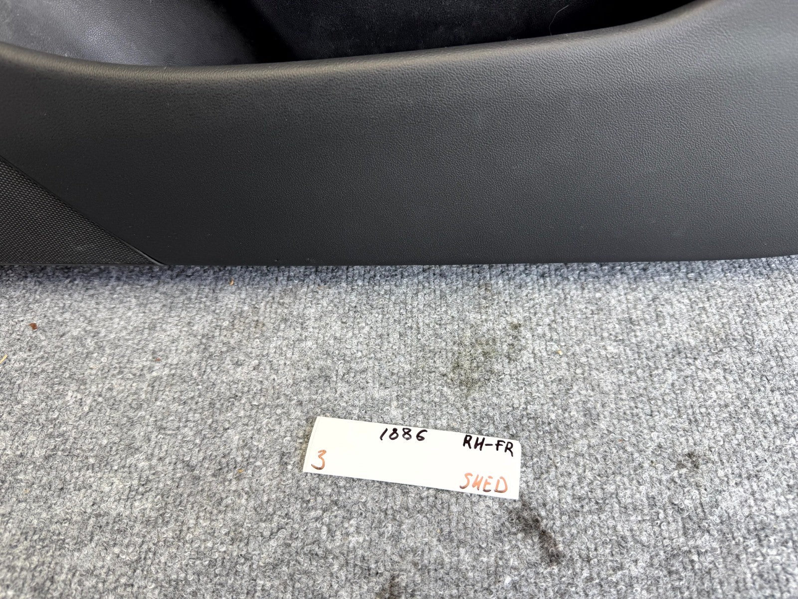 2017-2023 TESLA MODEL 3 FRONT RIGHT INTERIOR DOOR PANEL TRIM OEM, 1105094-00-D