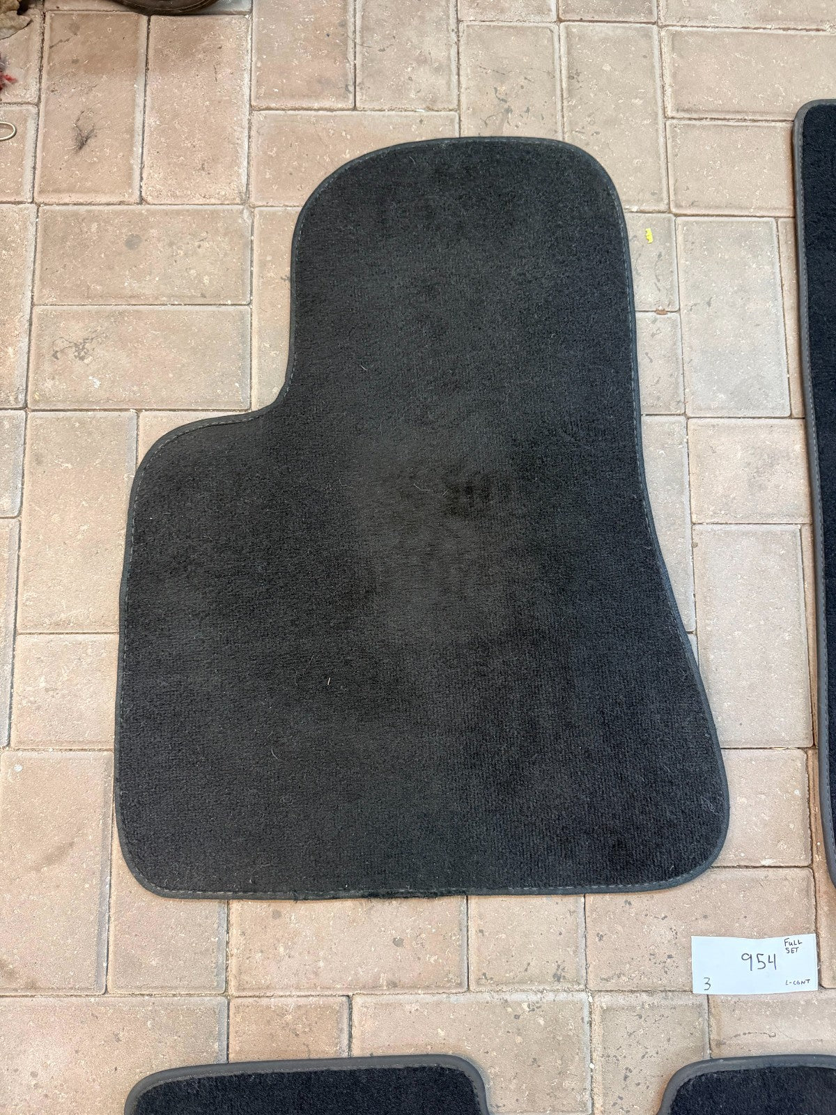 2017-2023 Tesla Model 3 All Weather Floor Mat Set of 3 Black carpet