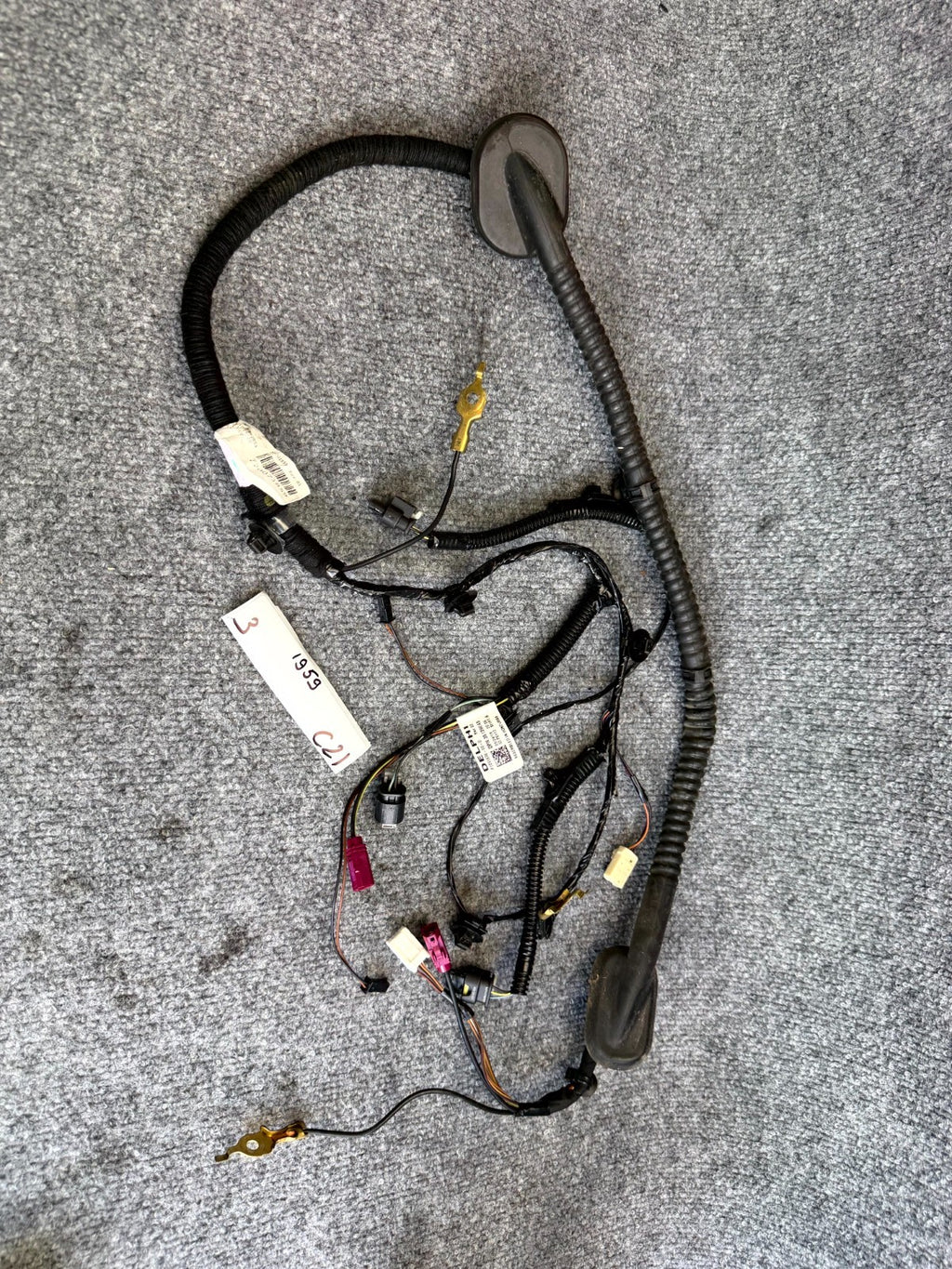 2017 – 2023 TESLA MODEL 3 REAR TRUNK LID WIRE WIRING HARNESS OEM, 1068789-00-F