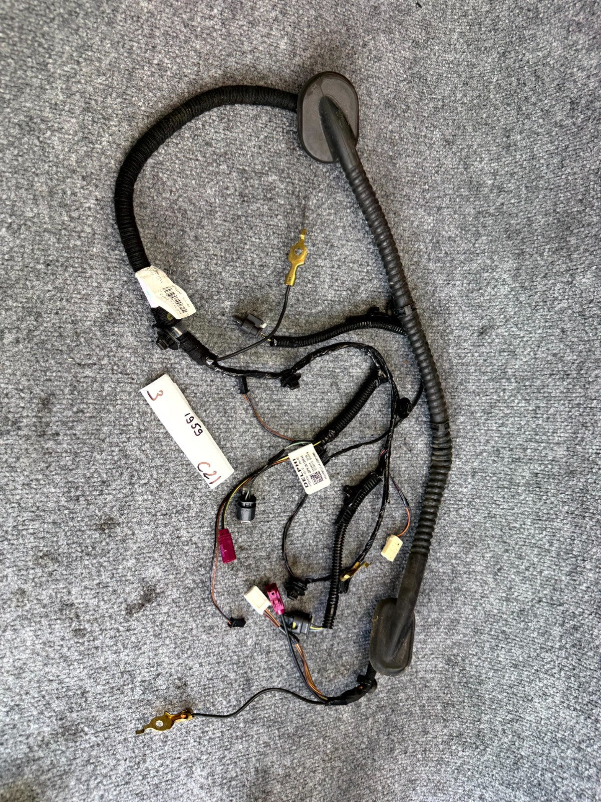 2017 – 2023 TESLA MODEL 3 REAR TRUNK LID WIRE WIRING HARNESS OEM, 1068789-00-F