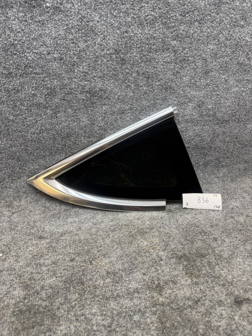 2017 – 2023 TESLA MODEL 3 REAR RIGHT SIDE QUARTER WINDOW GLASS OEM, 43R-004529