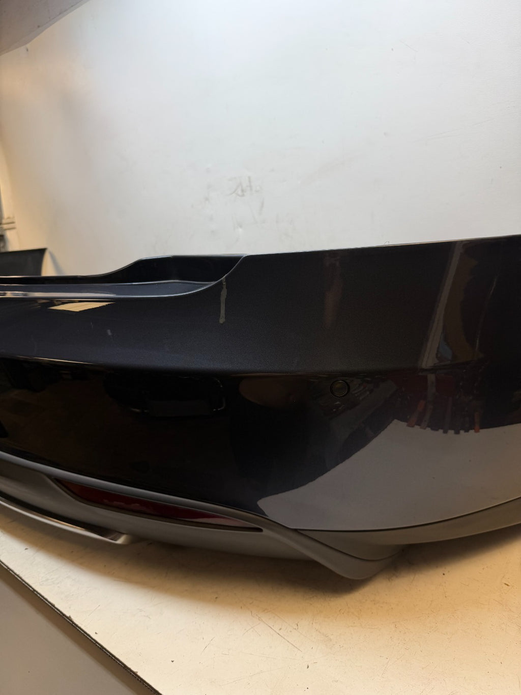 2012 - 2015 TESLA MODEL S REAR BUMPER COVER FASCIA OEM 6008179-00-D