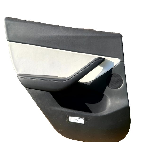 2020 - 2024 TESLA MODEL Y REAR LEFT DOOR TRIM COVER PANEL OEM, 1079742-00-A