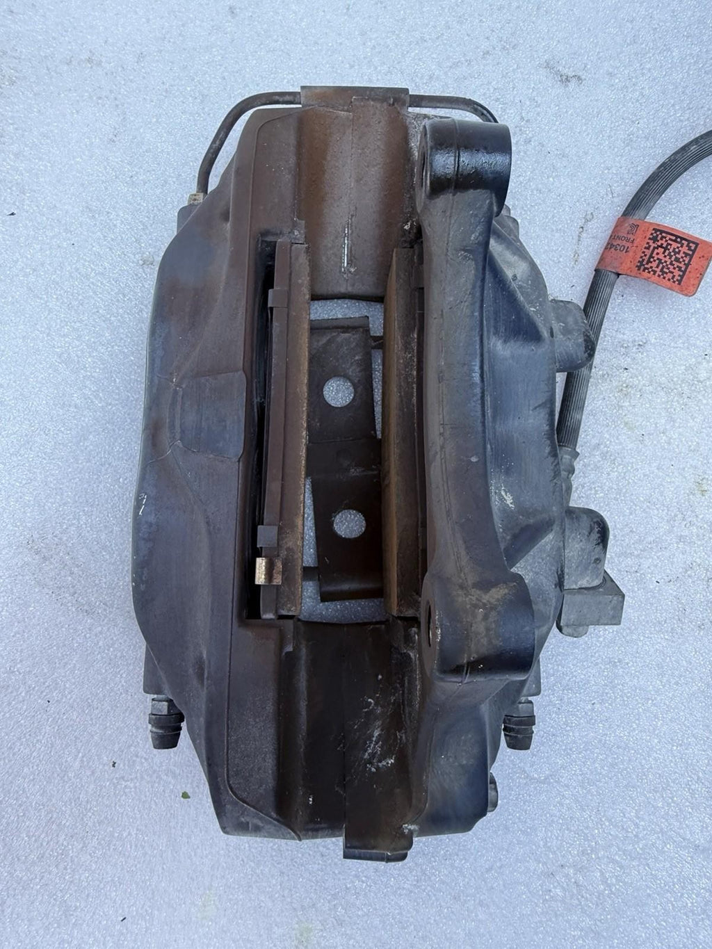 ♦️2016-2020 TESLA MODEL X FRONT LEFT CALIPER W/ BRAKE HOSE LINE OEM,1027621-00-C
