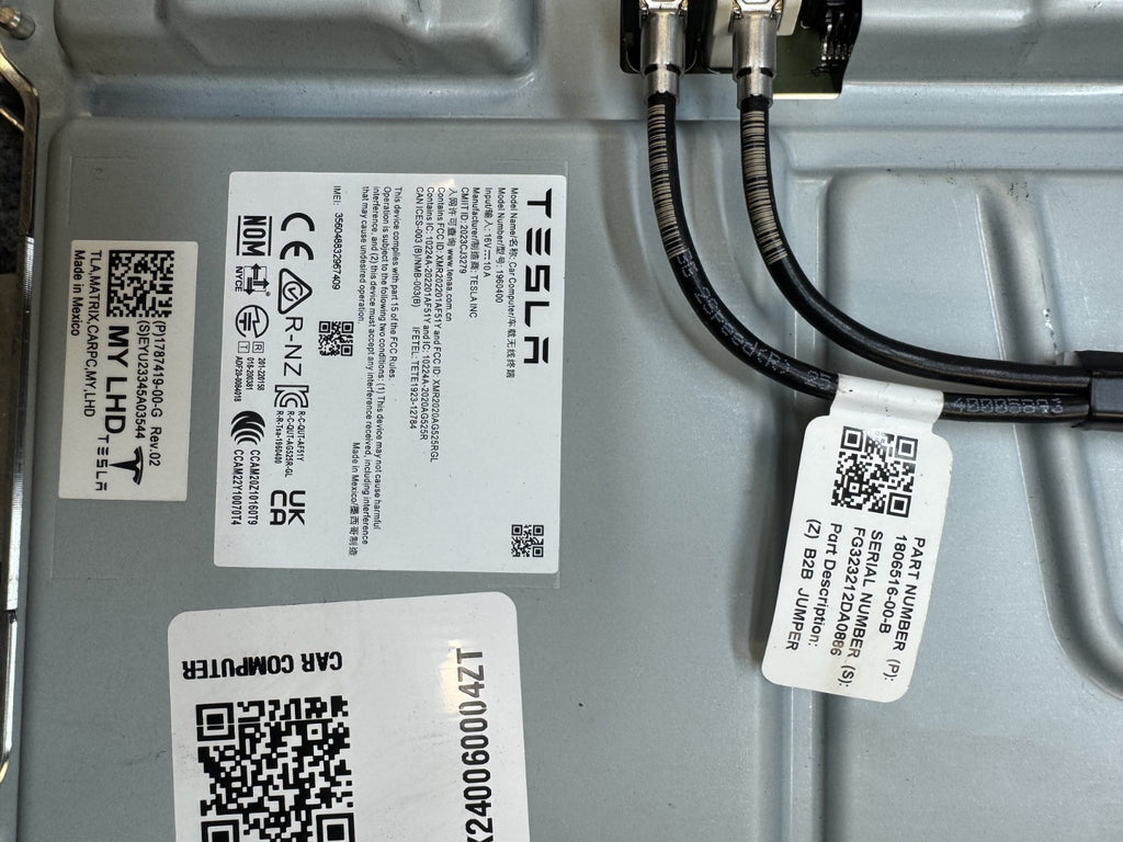 2020 - 2024 TESLA MODEL Y MEDIA COMPUTER CONTROLLER MODULE UNIT OEM, 178741900G