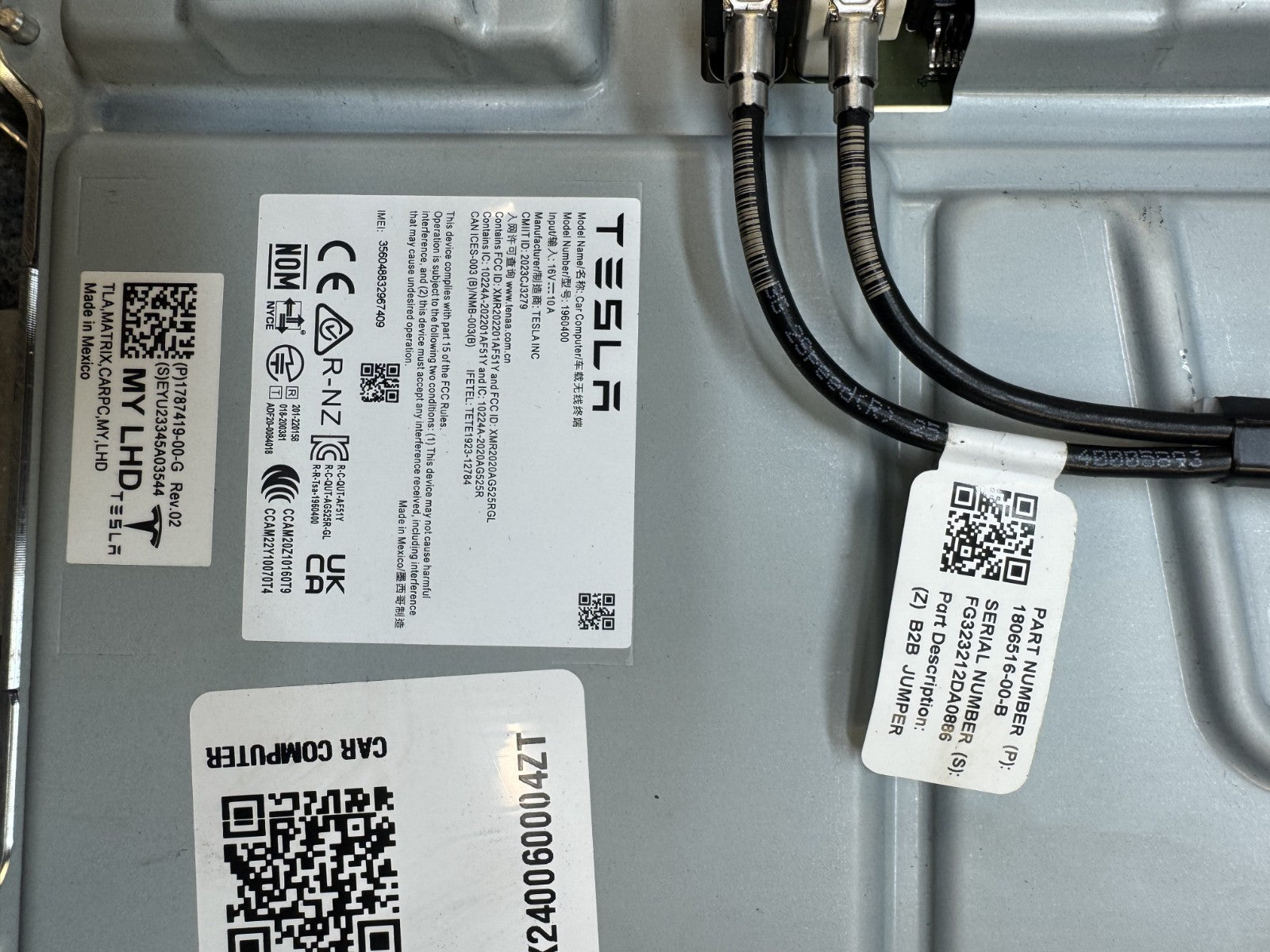 2020 - 2024 TESLA MODEL Y MEDIA COMPUTER CONTROLLER MODULE UNIT OEM, 178741900G