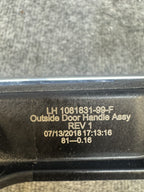 17-20 Tesla Model 3 Front = Rear Left Exterior Door Handle Outer 1081831-99-F
