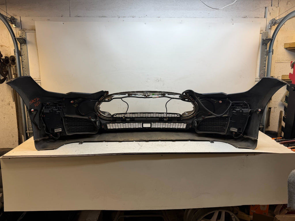 2012-2016 Tesla Model S Front Bumper Cover Complete W/ Lights OEM