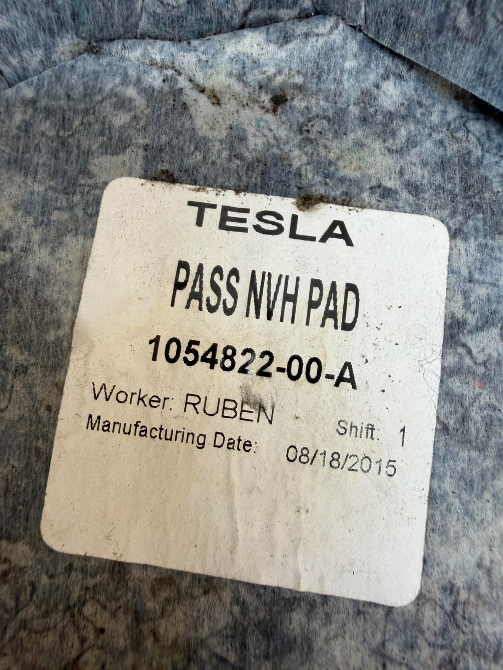2016-2020 Tesla Model X Right Under Dash Dashboard Trim Cover 1054822-00-A