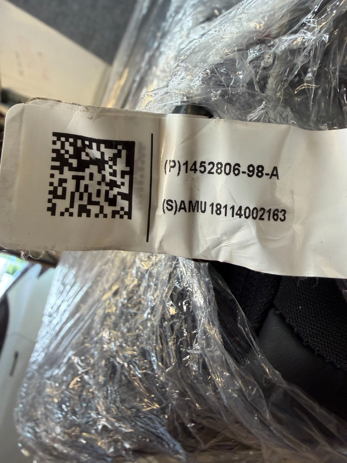 2017-2023 TESLA MODEL 3 RIGHT UPPER REAR BACK SEAT BLACK 1452806-98-A
