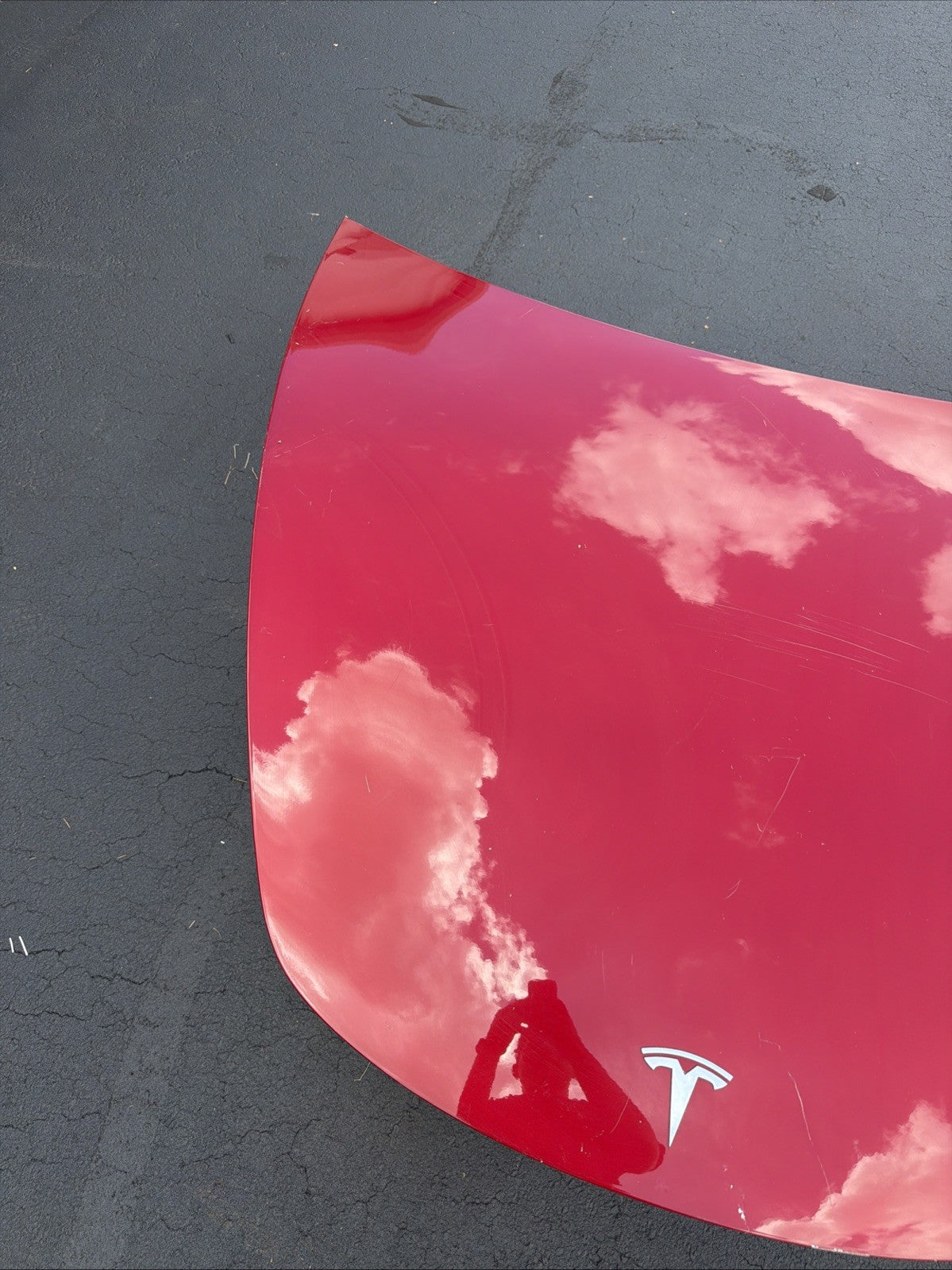 2017-2023 Tesla Model 3 M3 Front Hood Bonnet Shell Panel Cover Assy Red PPMR