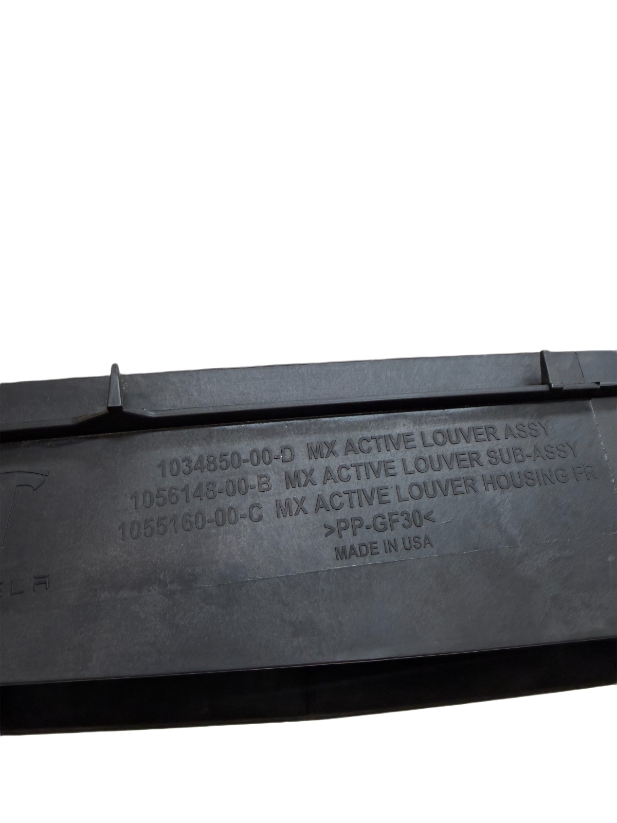 2016-2020 Tesla Model X Center Active Air Duct Shutter Intake Grille OEM