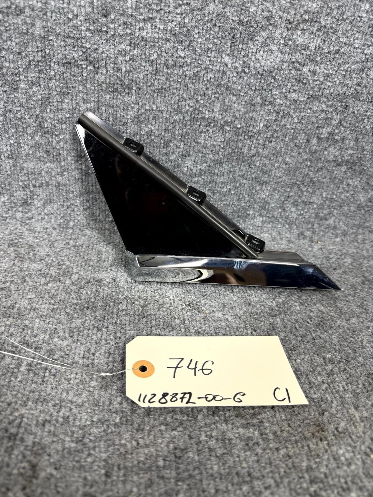 2016-2021 Tesla Model X Front Right Side Door Window Molding OEM, 1128872-00-G