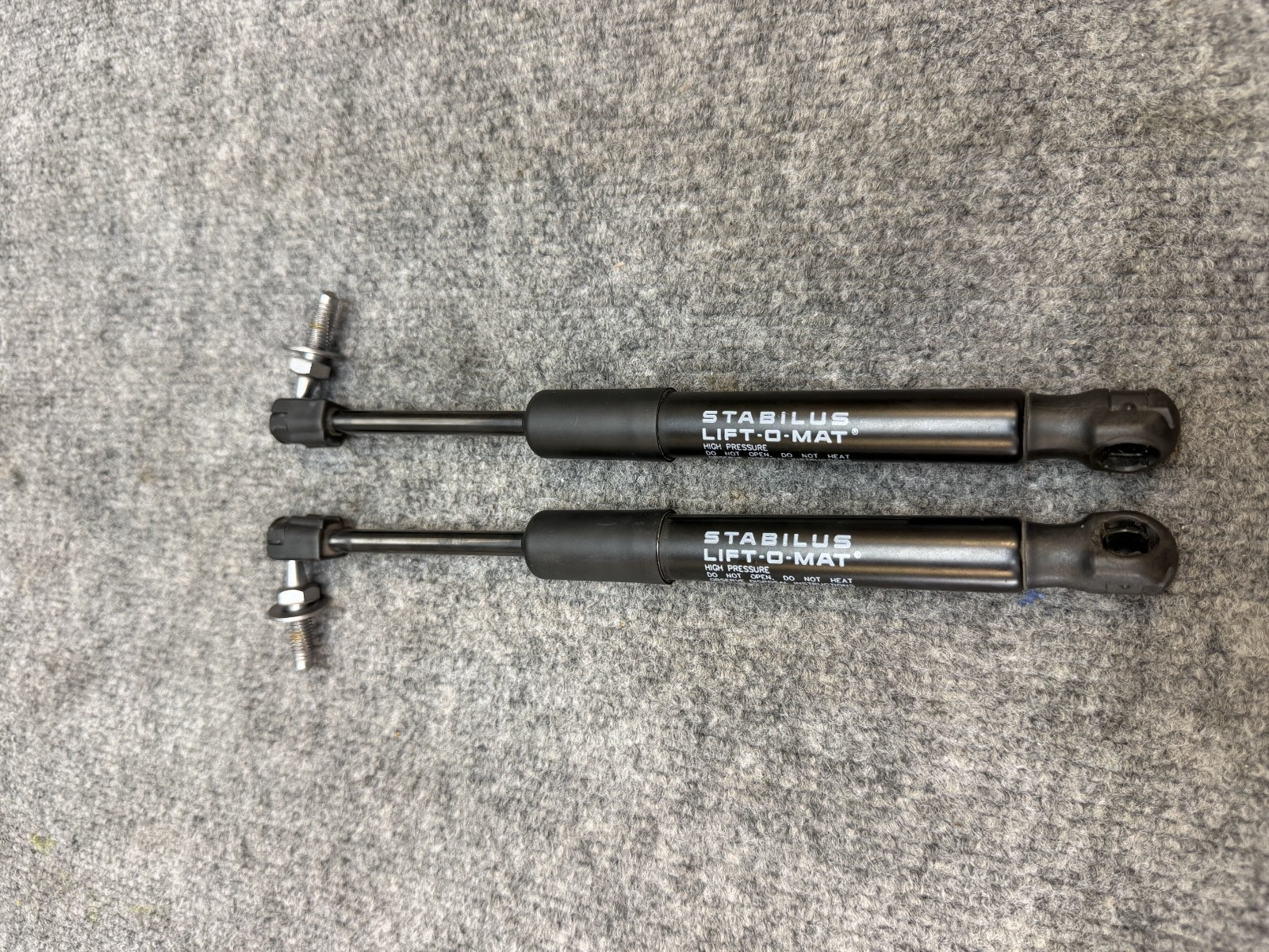 2020-2024 TESLA MODEL Y FRONT LEFT & RIGHT HOOD LIFT SHOCK STRUT OEM, 150554700A