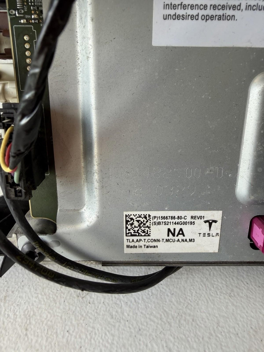 ♦️17-23 Tesla Model 3 M3 Media Controller Computer Control Module Unit MCU OEM