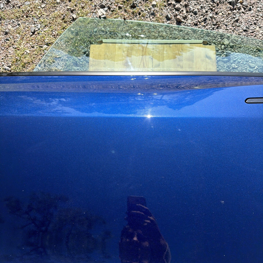 21-23 OEM Tesla Model 3 Rear Left Driver Side Door Shell Panel COMPLETE BLUE