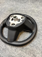 2020 - 2024 TESLA MODEL Y HEATED LEATHER STEERING WHEEL BLACK OEM, 1490214-00-B