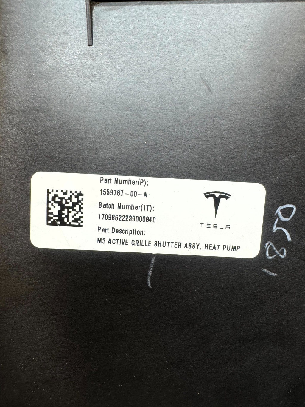 2017-2023 TESLA MODEL 3 RADIATOR COOLING FAN SHROUD & SHUTTER OEM, 1103545-00-B
