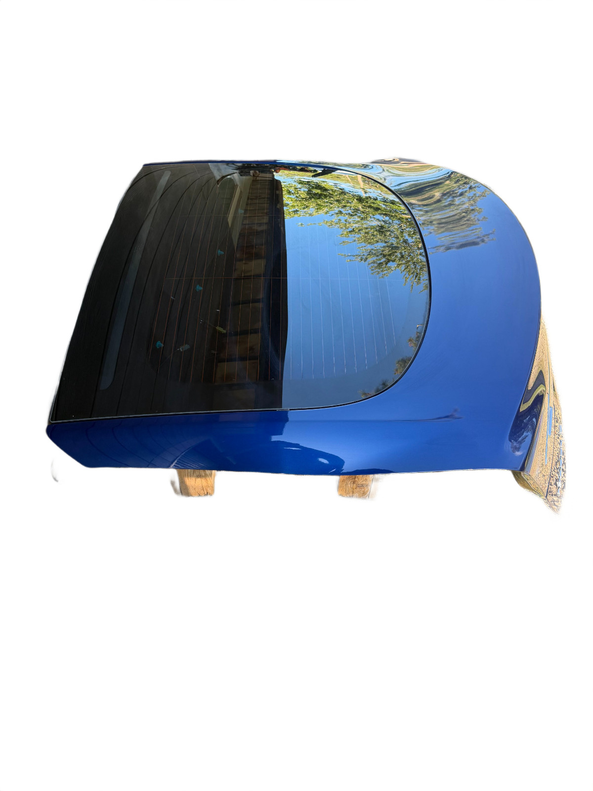 12-20 Tesla Model S Rear Trunk Lid Hatch Tail Lights Blue OEM