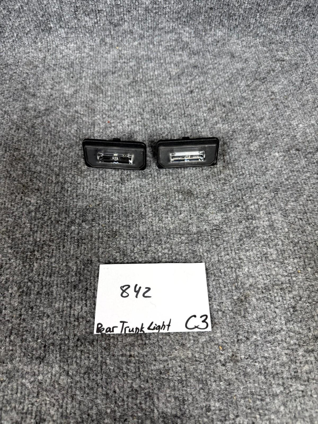 2016-2020 Tesla Model X Rear License Plate Light Lamp Set OEM, 1034341-00-B