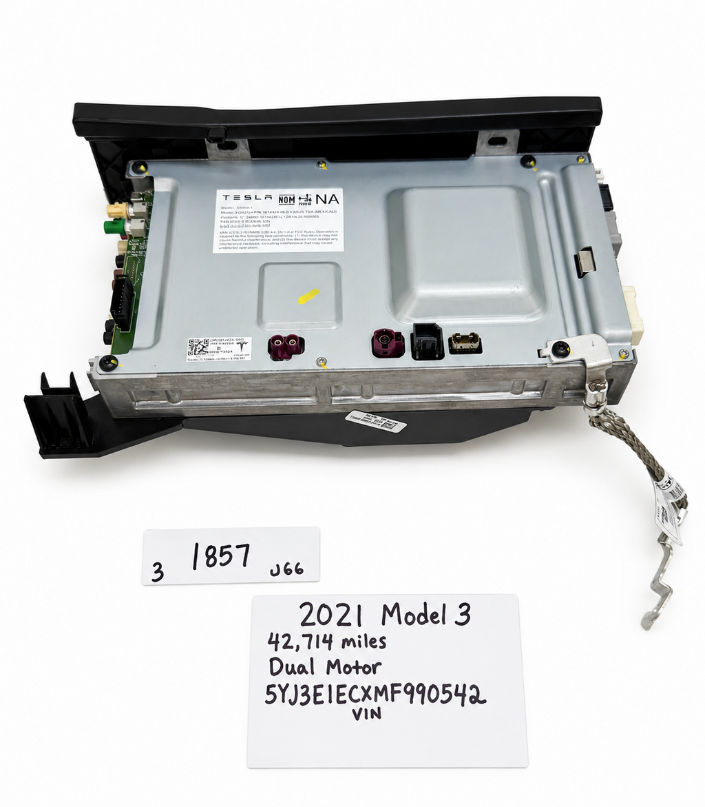 2017-2023 Tesla Model 3 Media Control Computer Module Unit MCU 1521482-00-D