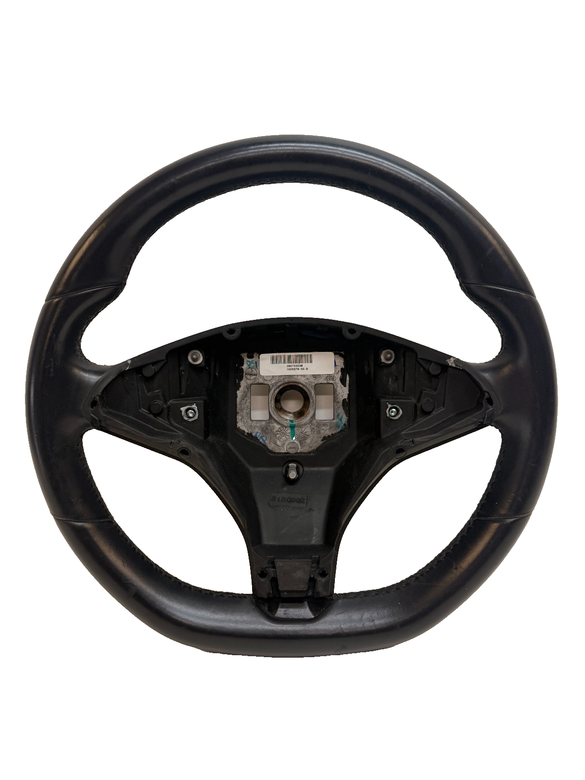 2012-2020 TESLA MODEL S LEATHER STEERING WHEEL ASSEMBLY 1005279-00-D
