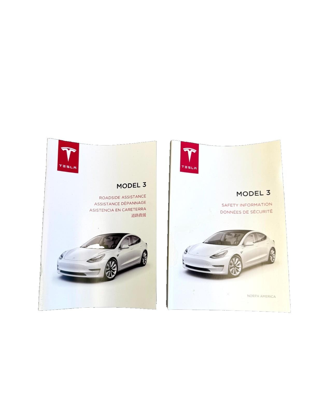 ♦️2017 - 2023 TESLA MODEL 3 OWNER'S MANUAL BOOK SET OEM