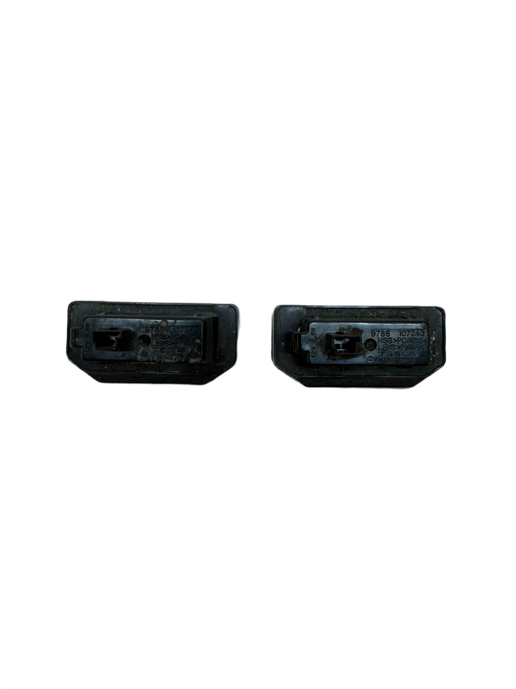 2012-2020 TESLA MODEL S MS REAR LICENSE PLATE LIGHT LAMP SET 1449730-00-B