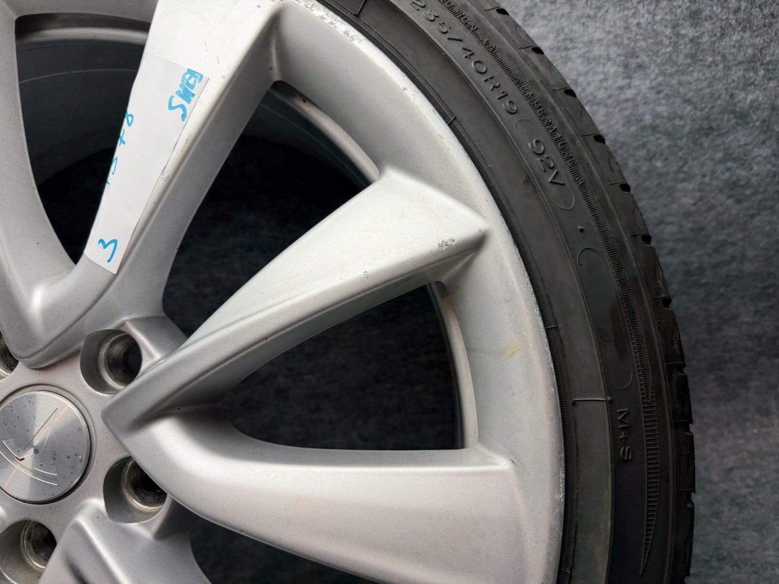 ♦️2017 – 2023 TESLA MODEL 3 ALUMINUM REPLACEMENT WHEEL TIRE OEM, 1044224-00-A