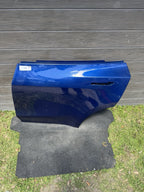 20-26 Tesla Model Y MY Rear Driver Side Door Shell Panel Left LH OEM Blue