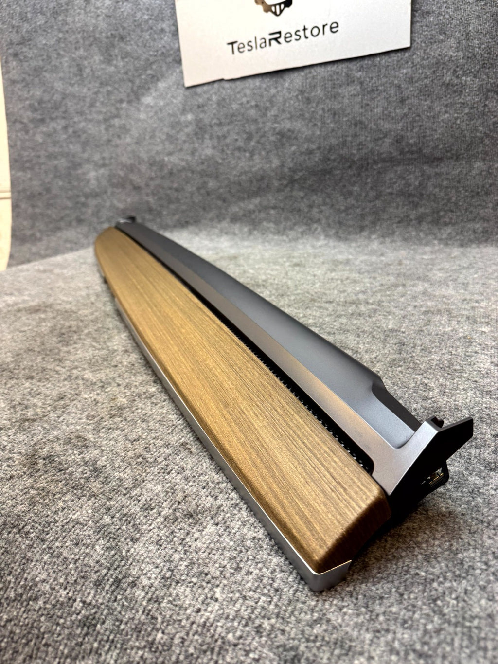 2017 - 2023 TESLA MODEL 3 DASH WOOD MOLDING PANEL TRIM BEZEL OEM, 1091225-00-D