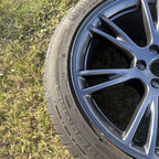 Tesla Model Y 2024 2025 19" Grey Gemini Rim Wheel Continental Tire W/OEM TPMS
