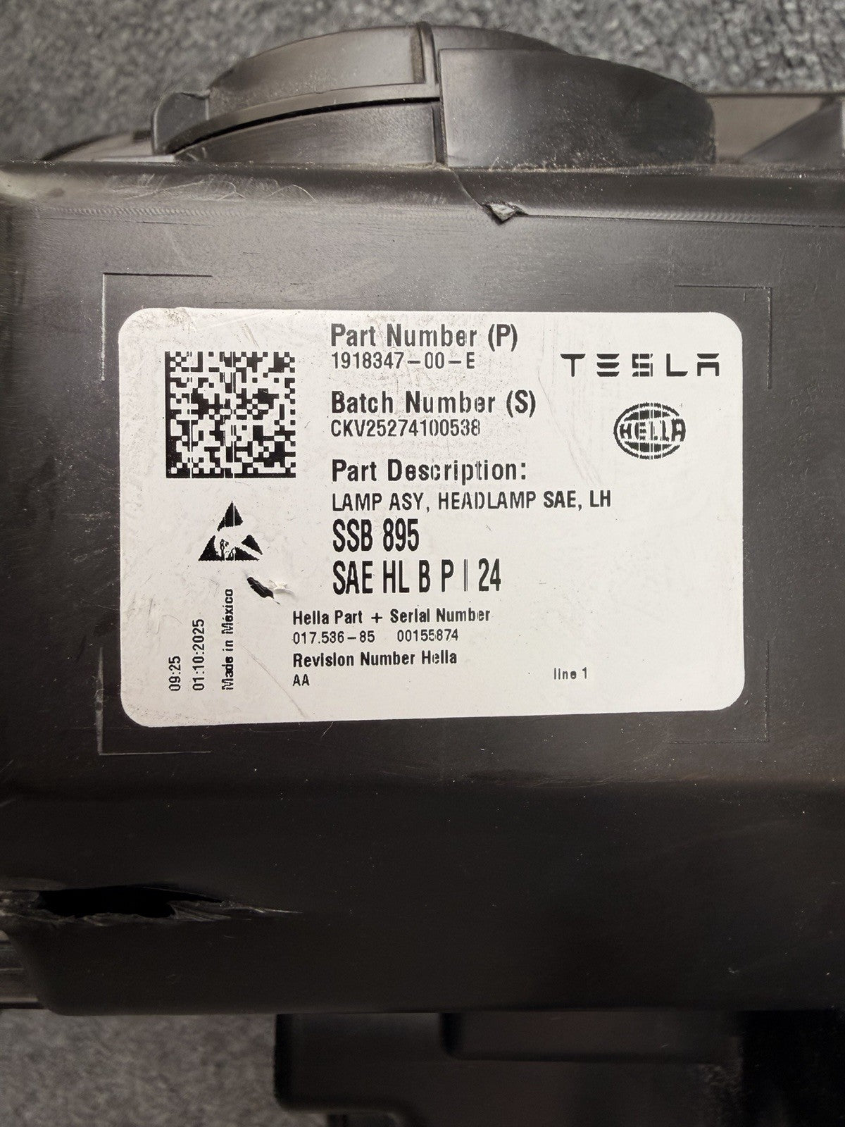 DMG‼️2025 2026 Tesla Model Y JUNIPER Front Left LH Headlight 1918347-00-E