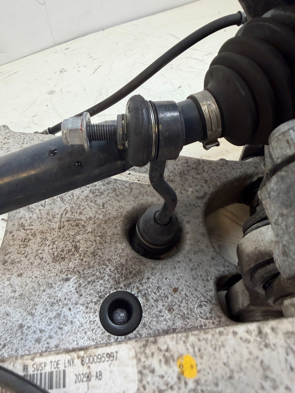 2016–2020 Tesla Model X Rear Left Suspension Knuckle Assembly w/ CV Axle OEM