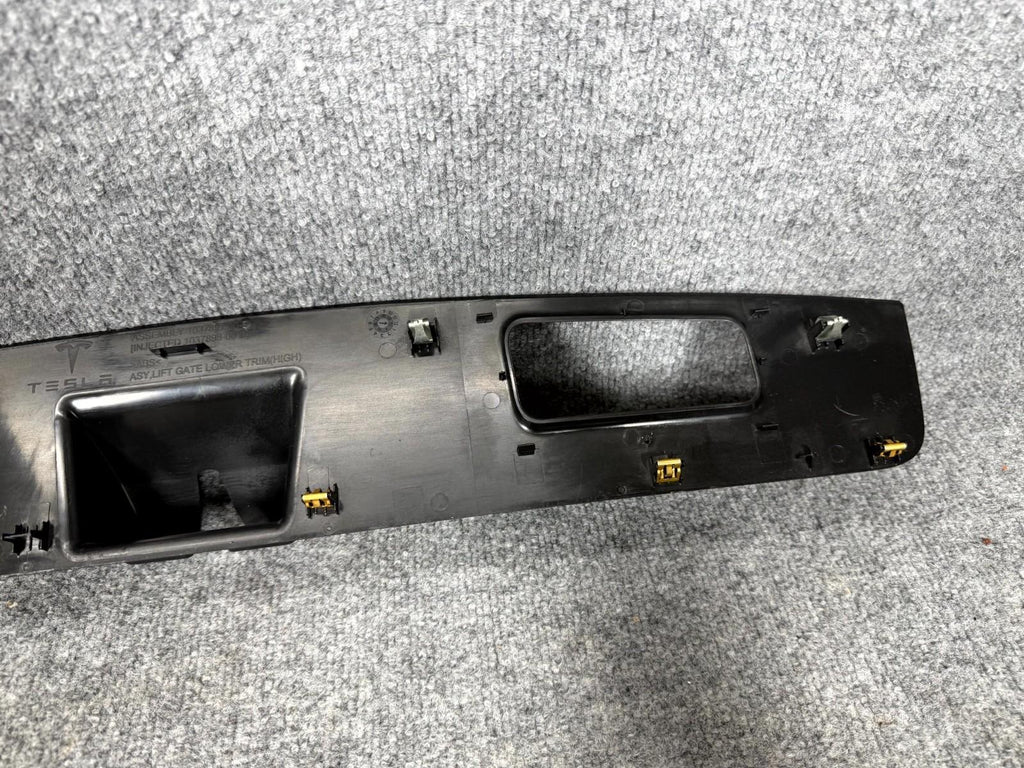 2016-2020 Tesla Model X Rear Liftgate Lower Trim Molding OEM, 1037897-00-E