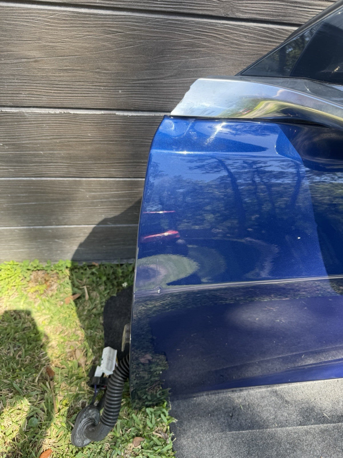 2018-2023 TESLA MODEL 3 FRONT LEFT DRIVER SIDE DOOR SHELL BLUE MIRROR INCUDED