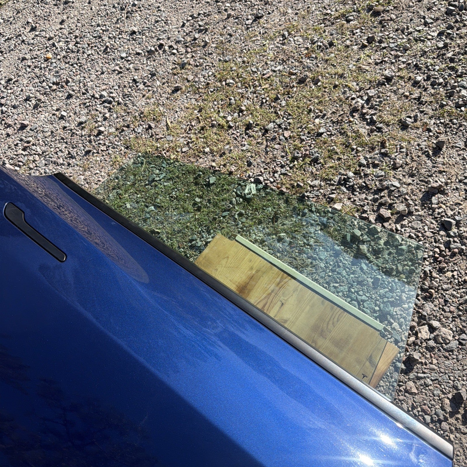 2021-2023 Tesla Model 3 Rear Passenger Side Door Shell Panel Right RH BLUE