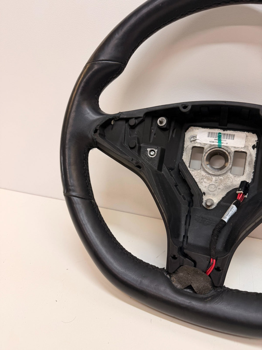 2015-2021 TESLA MODEL S LEATHER HEATED STEERING WHEEL 1036774-00-D