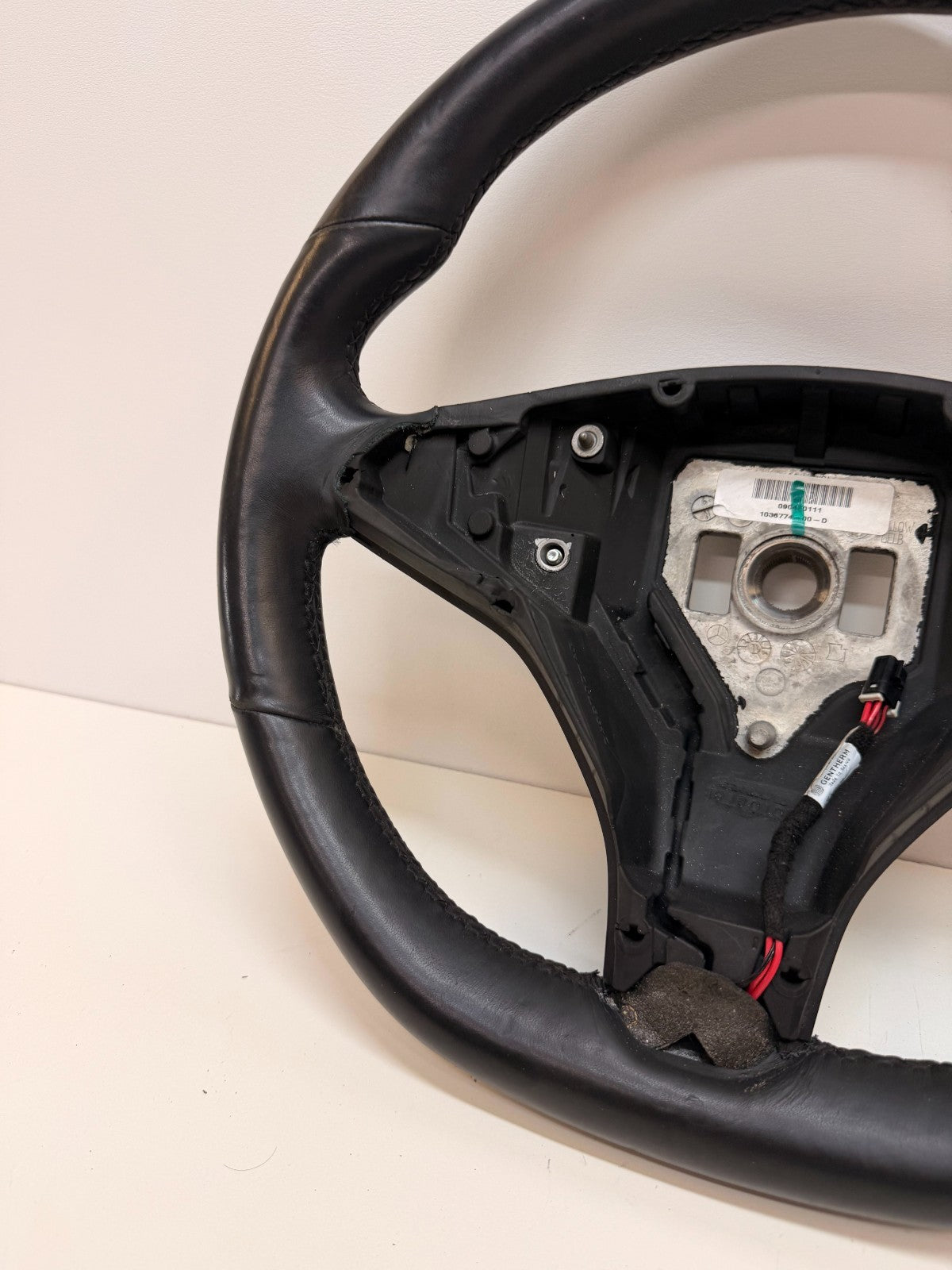 2015-2021 TESLA MODEL S LEATHER HEATED STEERING WHEEL 1036774-00-D