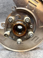 2020-2024 TESLA MODEL Y REAR LEFT SPINDLE KNUCKLE HUB & SHIELD OEM, 1188411-00-G