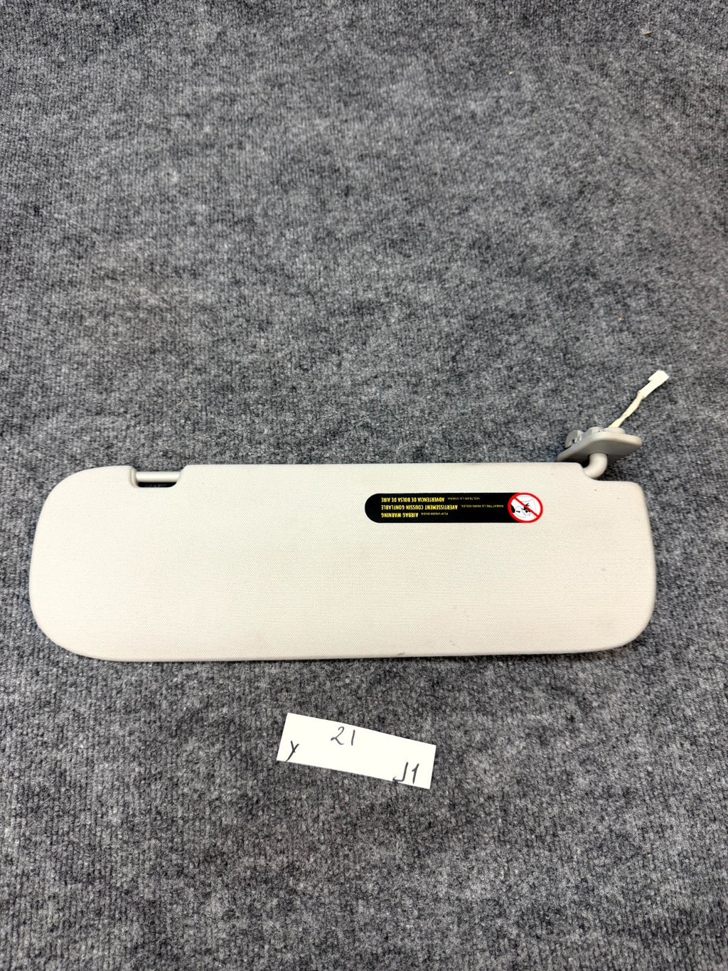 2020 - 2024 TESLA MODEL Y FRONT LEFT SIDE SUNVISOR SUN VISOR OEM, 1490405-01-B
