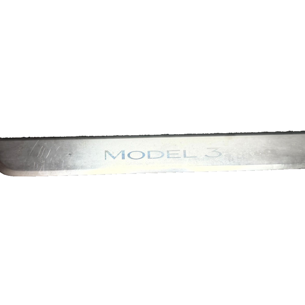 2017–2023 TESLA MODEL 3 FRONT DOOR SILL SCUFF PLATE TRIM OEM, 1504763-00-A