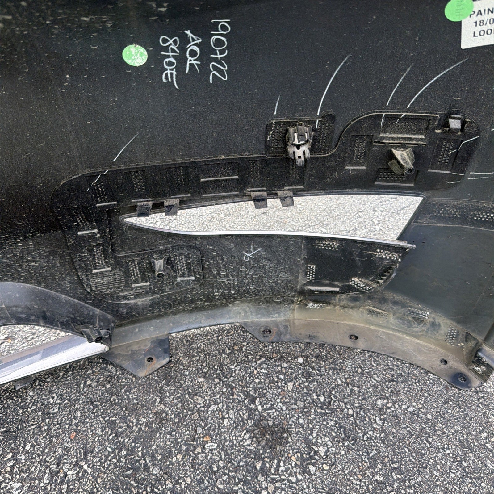 20-22 Model Y Front Bumper Cover Gray w/ Sensor Holes -  PMNG OEM 1606844-17-A