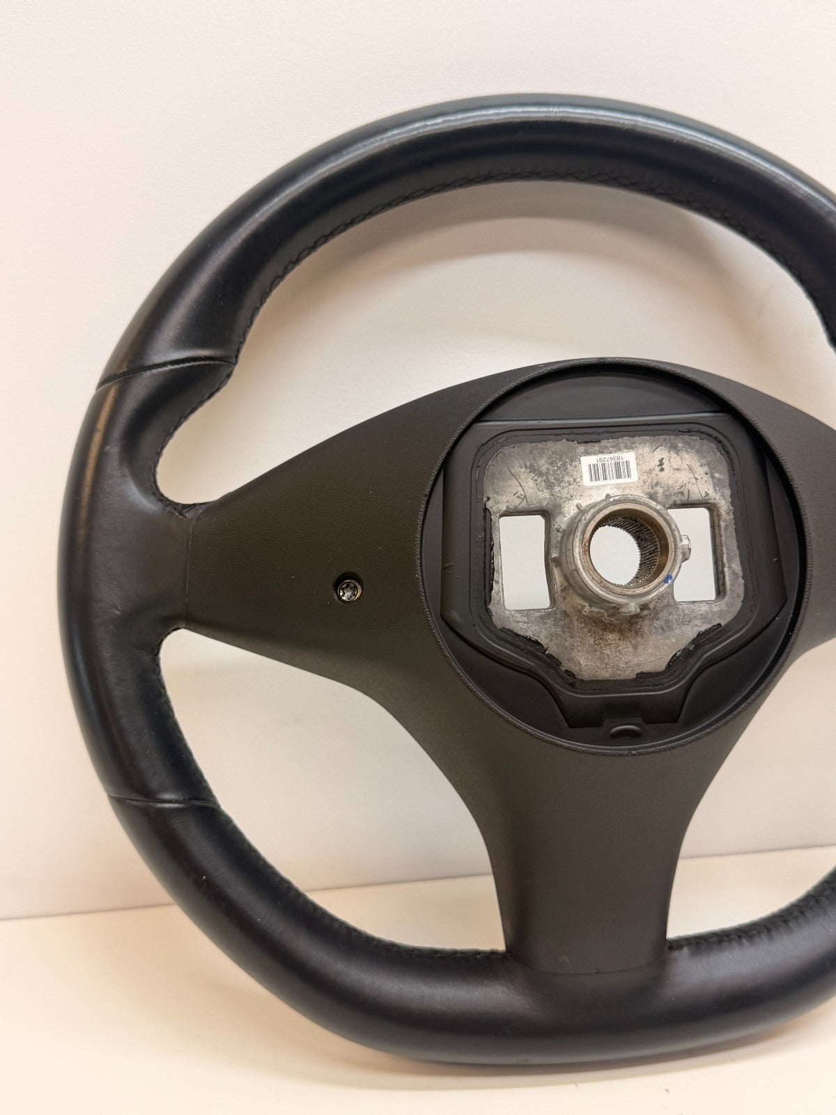 2012-2020 TESLA MODEL S LEATHER STEERING WHEEL ASSEMBLY 1005279-00-D