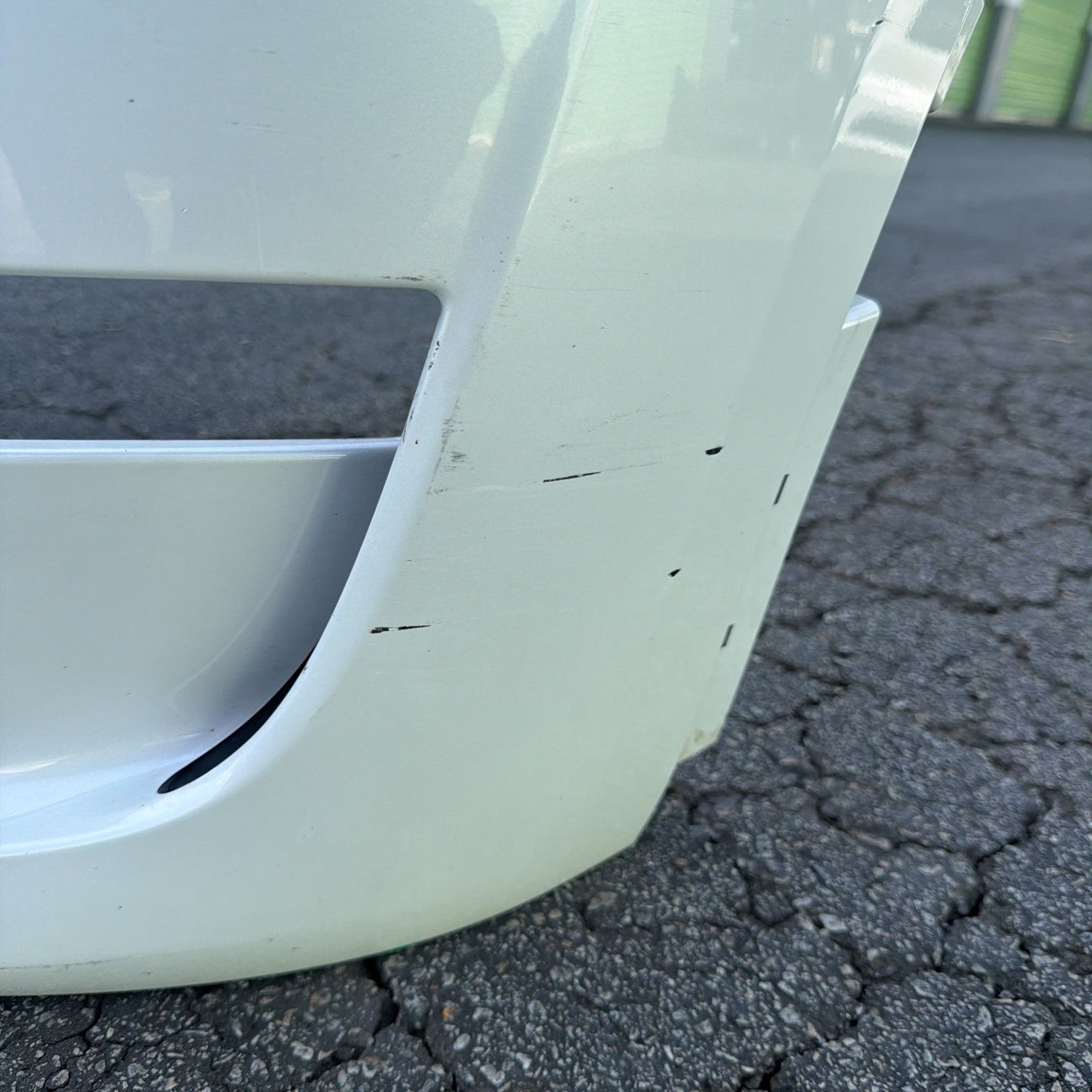2024-2025 Tesla Model Y oem Front Bumper Cover & Tow Cap White