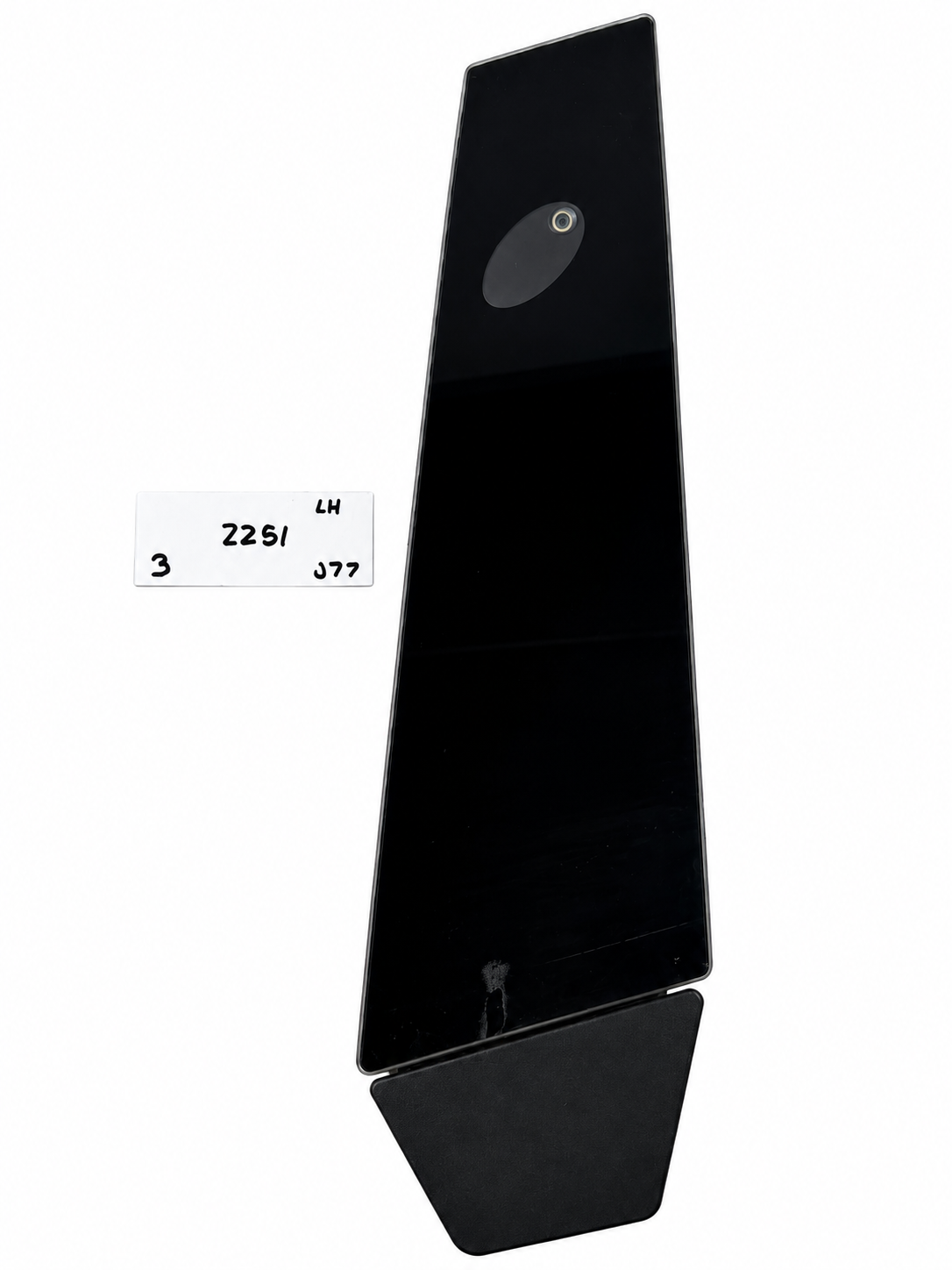 17-23 Tesla Model 3 Left Driver Side B Pillar Glass Applique Camera 1100437-00-D