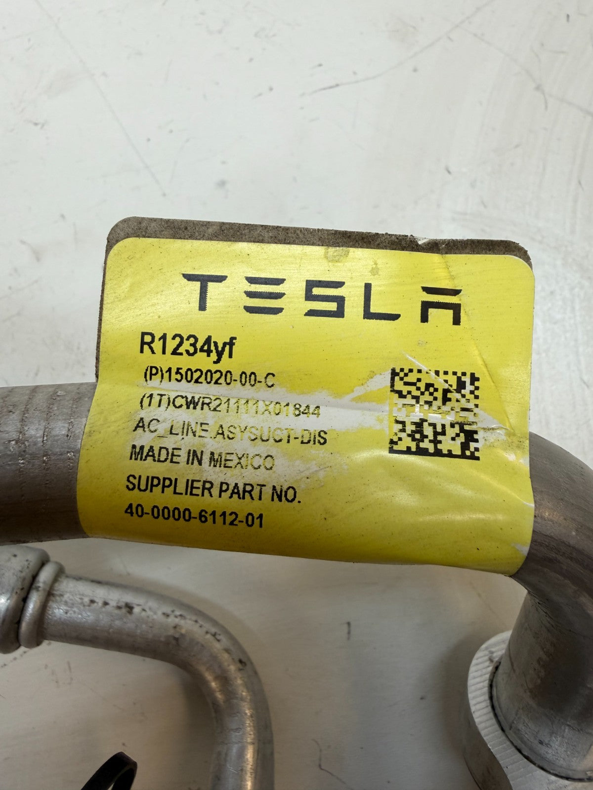 2017-2023 TESLA MODEL 3/Y Ac Air Conditioning Compressor Hose 1502020-00-C