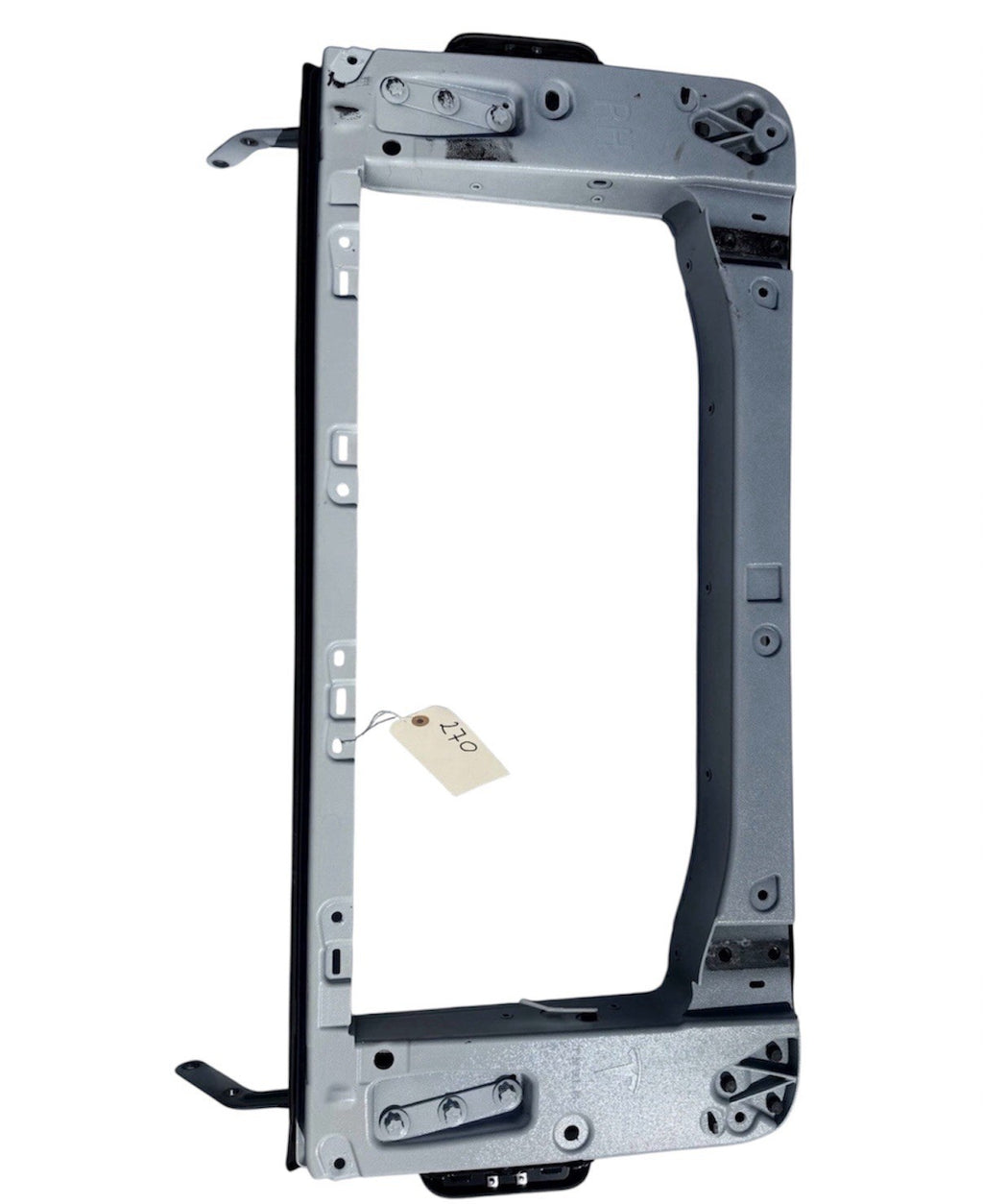 ♦️16-20 TESLA MODEL X REAR RIGHT FALCON DOOR UPPER WINDOW FRAME OEM,1063441-00-C