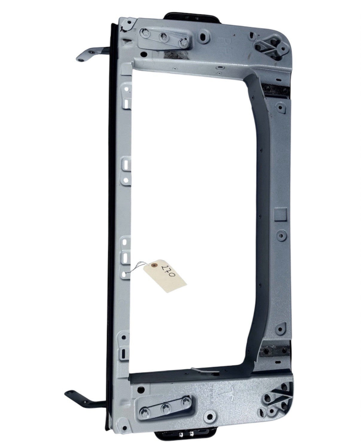 ♦️16-20 TESLA MODEL X REAR RIGHT FALCON DOOR UPPER WINDOW FRAME OEM,1063441-00-C