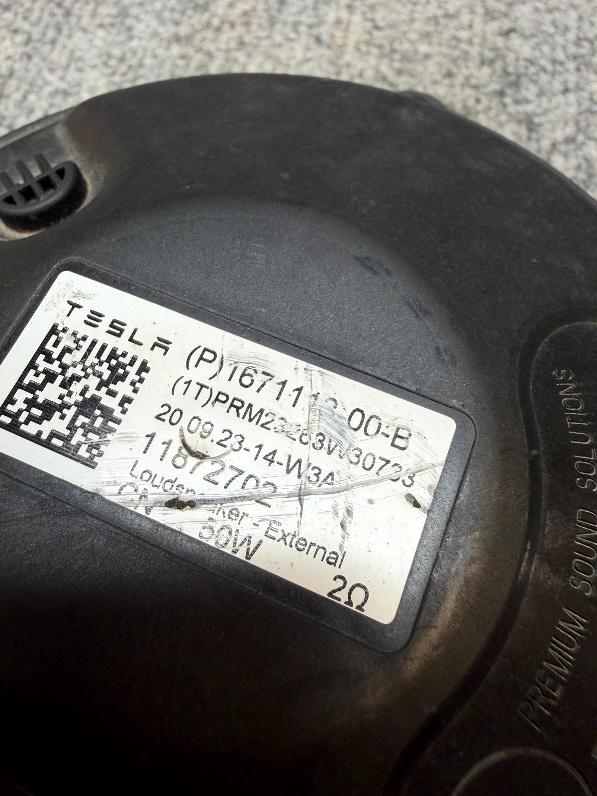 17-24 TESLA MODEL 3 Y FRONT PEDESTRIAN WARNING ALRT ALARM SPEAKER OEM 167111300B
